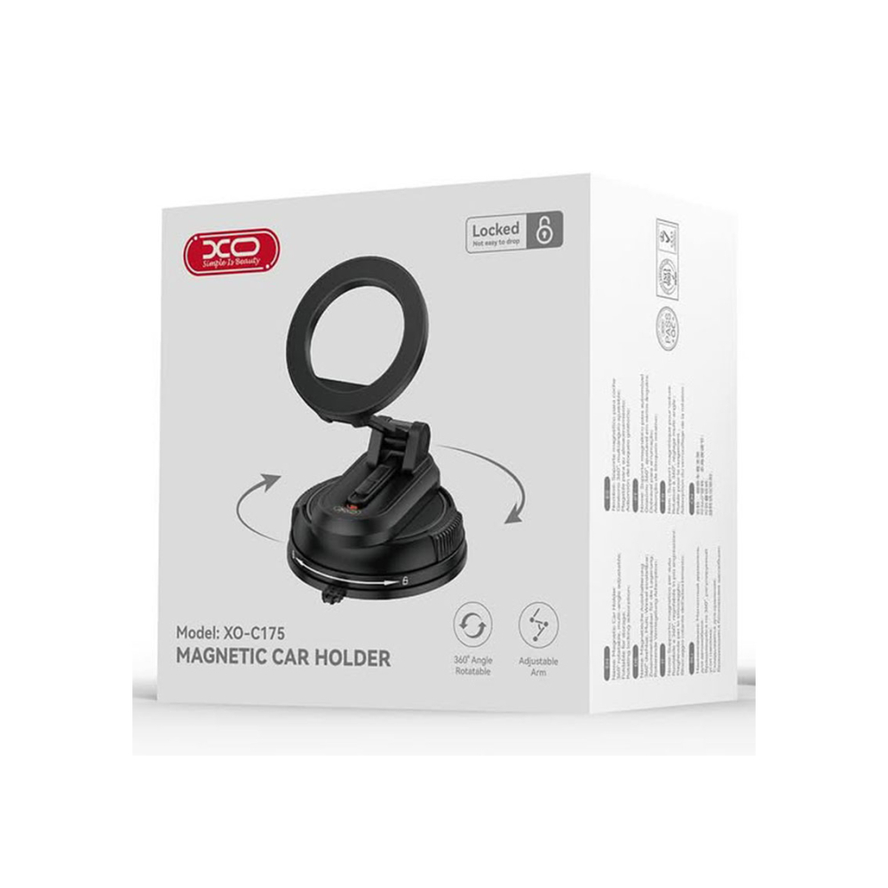 Suport Auto, DashBoard, cu Ventuza, MagRing, BLACK – XO C175 [1]
