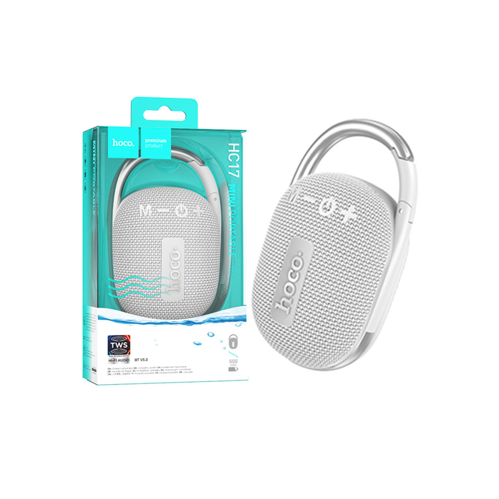 Boxa Portabila, Wireless BT 5.3, 5W, 500mAh, TF, USB disk, Easy JoySport, Gray – Hoco HC17 [1]