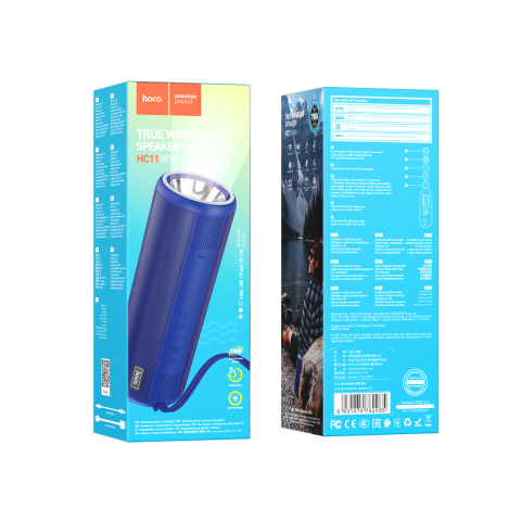 Boxe portabile - Boxa portabila, TWS, BT Wireless, Bora Series 2W | Blue – Hoco HC11