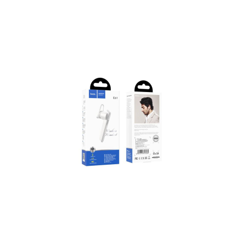 Handsfree - Accesorii Handsfree, In Ear, BT 5.1, 180h StandBy, 40mAh, Driving, SP, Gorgeous, White – Hoco E61