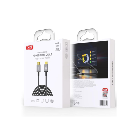 Cabluri HDMI - Cablu Audio si Video, HDMI la HDMI, HD 4k, 5m, TARNISH – XO GB017B