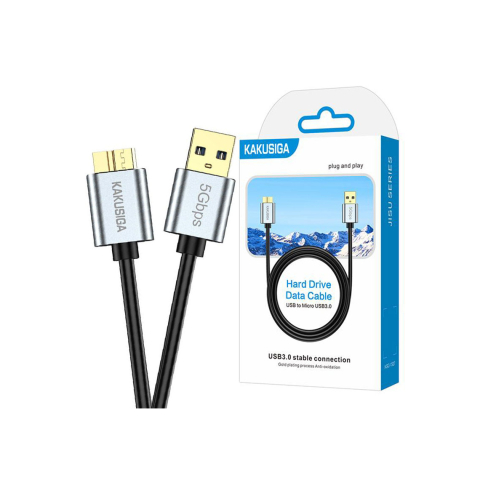Cabluri HDMI - Cablu HDD, DataTransfer, USB-A la MicroUSB 3.0, 5GB/s, 50cm, BLACK – Kaku KSC-1527