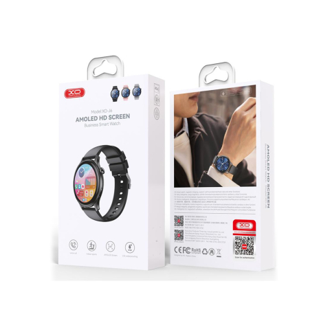 Smartwatch si Accesorii - Ceas smartwatch, AMOLED, BT 5.0, 260mAh, Chen Shuo, Round Sport, Silver – XO J6