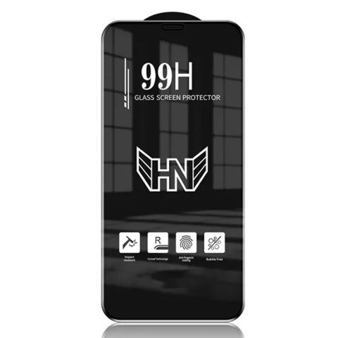 iPhone 17 Pro Max - Folie iPhone 17 Pro Max 99H Clear - 3D Full Glass, Claritate HD și Black Frame pentru Acoperire Completă