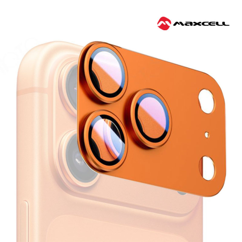 iPhone 17 Pro Max - Folie protectie camera iPhone 17 Pro Max MX Camera Full Cover Full Glue, Orange