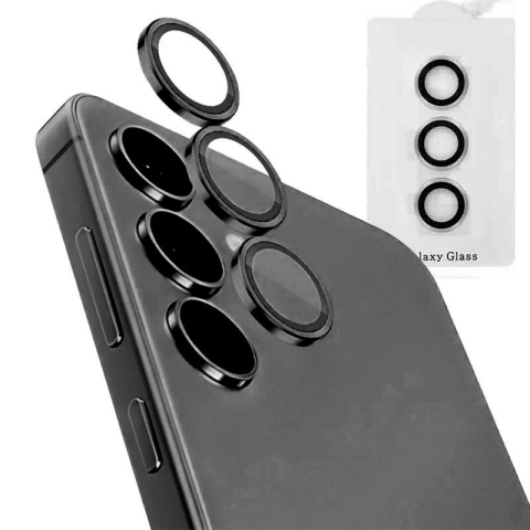 Folii Telefon Samsung - Folie protectie camera Samsung Galaxy S24 MX AutoAlign Camera Lens Kit, Black