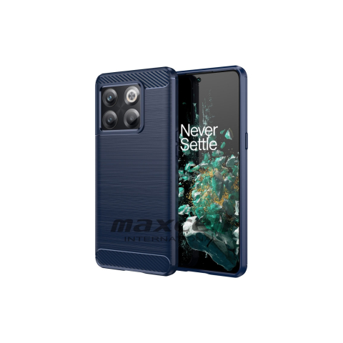 iPhone 13 Pro Max - Husă Brush » iPhone 13 Pro Max, TPU, Metall Look, Blue – Husa