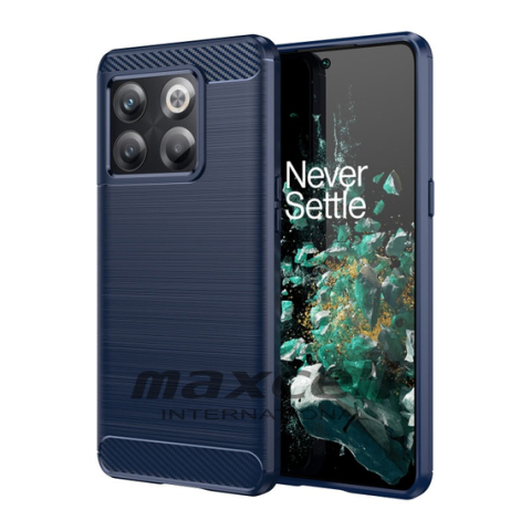 Iphone 13 Pro - Husă Iphone 13 Pro Brush Metall Look TPU Metal Albastru