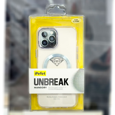 iPhone 14 Plus - Husa iPhone 14 Plus » iPefet Clear, AntiDrop cu MagSafe, Acryl, Sky Blue