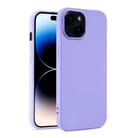 iPhone 14 Plus - Husa iPhone 14 Plus » Soft MicroFiber, TPU, LAVANDER