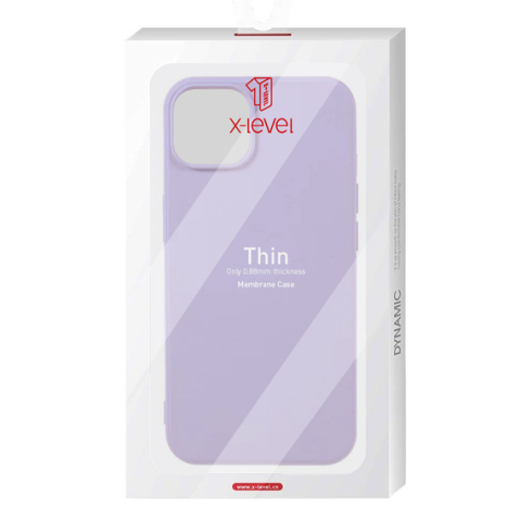 iPhone 14 Plus - Husa iPhone 14 Plus » X Level Thin MicroFiber, Lilac