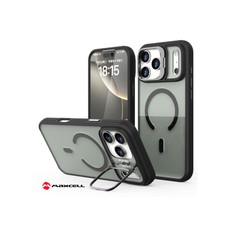 iPhone 15 - Husa iPhone 15 » KickStand Heavy Grip, MagCase, CamBracket, BLACK