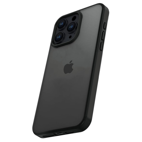 iPhone 15 Plus - Husa iPhone 15 Plus - Frosted » Fashion Gray / Black
