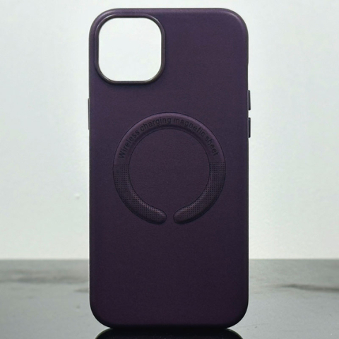 iPhone 15 Plus - Husa iPhone 15 Plus » Kraft MagCase, Eco-Leather, Purple