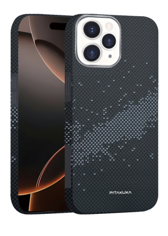 iPhone 16 - Husa iPhone 16 Aramid PTK Kevlar MagSafe, Splash Grey
