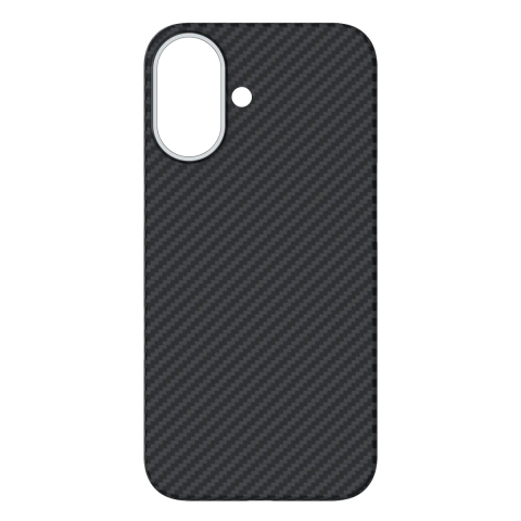 iPhone 16 - Husa iPhone 16 Kevlar Carbon MagSafe, Black [M]