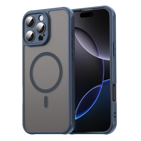 iPhone 16 Pro Max - Husa iPhone 16 Pro Max MagFrost Pro Matte MagSafe, Navy Blue