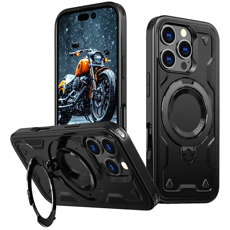 iPhone 16e - Husa iPhone 16e Hybrid Armor Protective Case, Black
