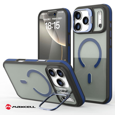 iPhone 17 Air - Husa iPhone 17 Air KickStand Heavy Grip MagSafe, Deep Blue