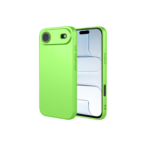Huse telefoane - Husa iPhone 17 Air » Soft MicroFiber, TPU, Mint GREEN