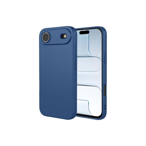 Huse telefoane - Husa iPhone 17 Air » Soft MicroFiber, TPU, Navy BLUE