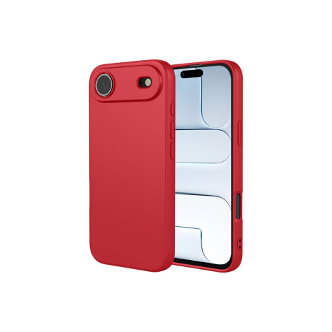 Huse telefoane - Husa iPhone 17 Air » Soft MicroFiber, TPU, Pure RED