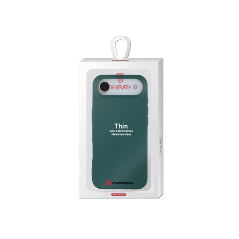 Huse telefoane - Husa iPhone 17 Air » X-Level Thin Series, SoftTouch, Deep GREEN