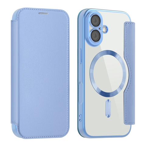 iPhone 17 - Husa iPhone 17 MagFlip RFID Protect Wallet, Sky Blue