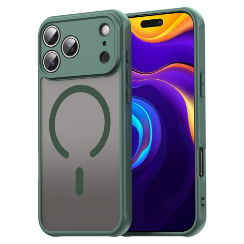 iPhone 17 Pro - Husa iPhone 17 Pro MagFrost Pro Matte MagSafe, Green
