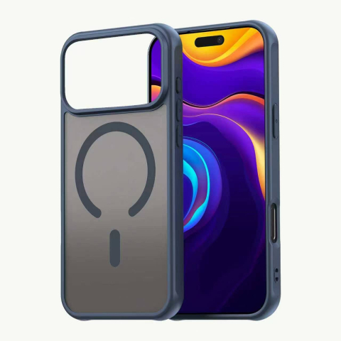 iPhone 17 Pro - Husa iPhone 17 Pro MagFrost Pro Matte MagSafe, Navy Blue