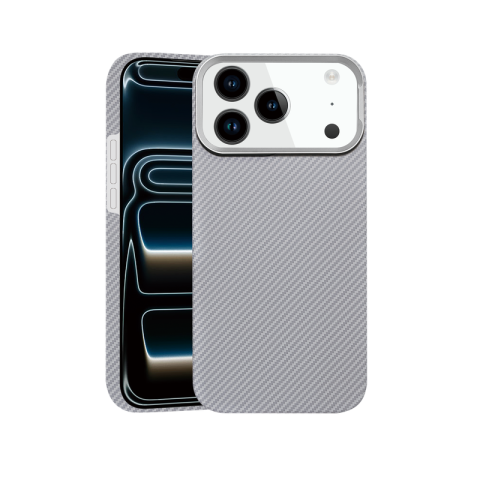 iPhone 17 Pro Max - Husa iPhone 17 Pro Max Aramid PTK Kevlar MagSafe, Grey