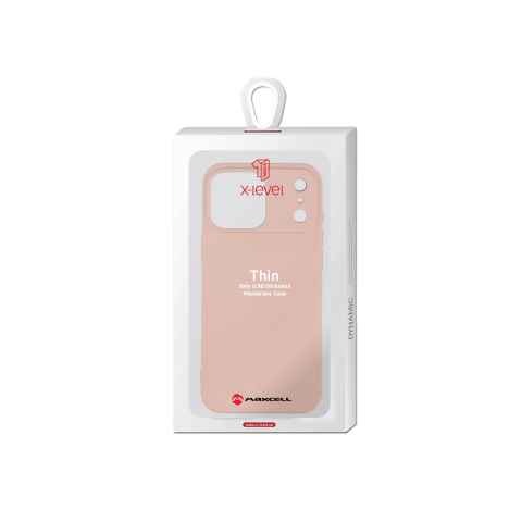 iPhone 17 Pro - Husa iPhone 17 Pro » X-Level Thin Series, SoftTouch, PINK