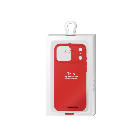 Huse telefoane - Husa iPhone 17 Pro » X-Level Thin Series, SoftTouch, RED