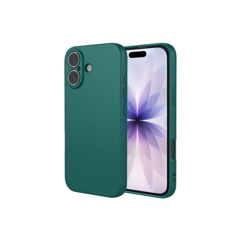 Huse telefoane - Husa iPhone 17 » Soft MicroFiber, TPU, Dark GREEN