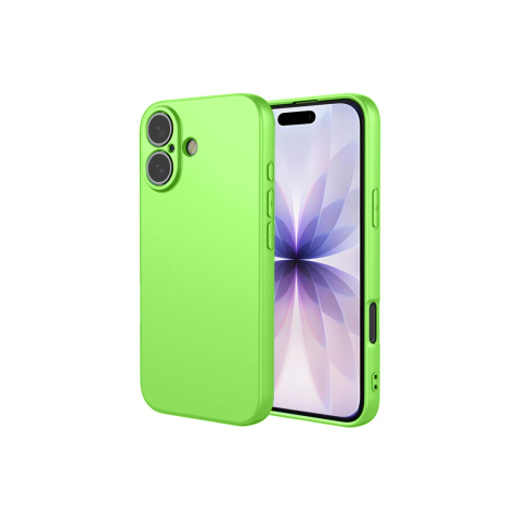 Huse telefoane - Husa iPhone 17 » Soft MicroFiber, TPU, Mint GREEN