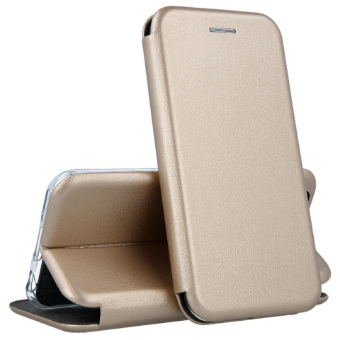 Oppo A5 Pro 5G - Husa Oppo A5 Pro 5G Flip Magnetic Shell, Gold