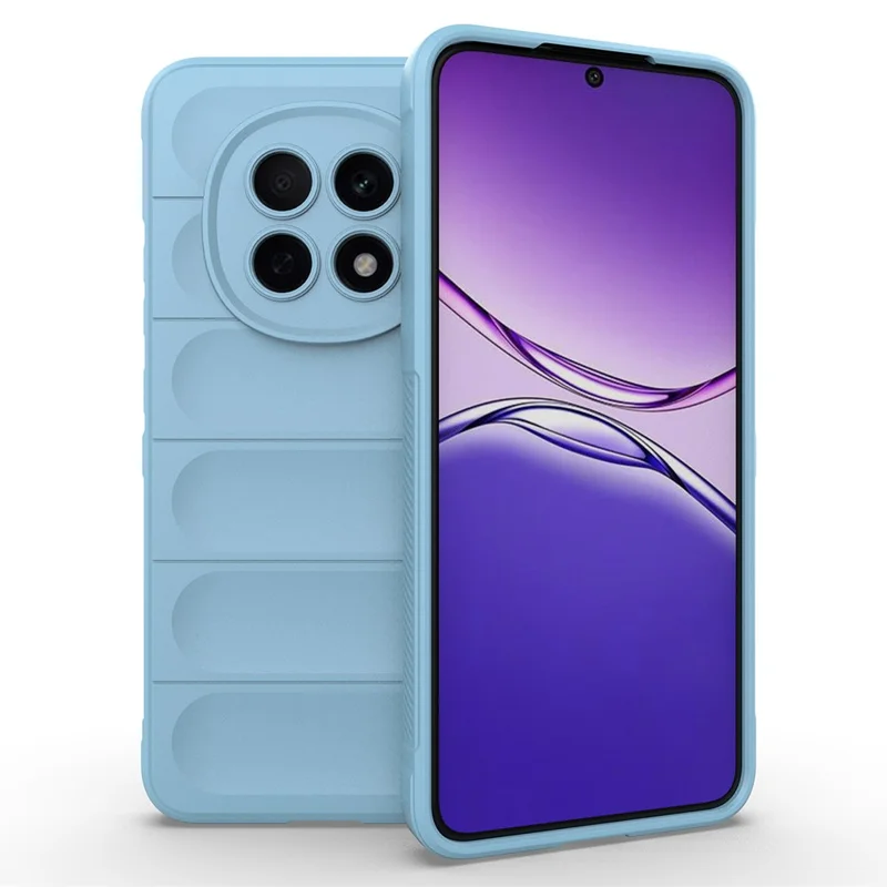 Oppo A5 Pro 5G - Husa Oppo A5 Pro 5G Wave Grip Anti-Shock, Baby Blue