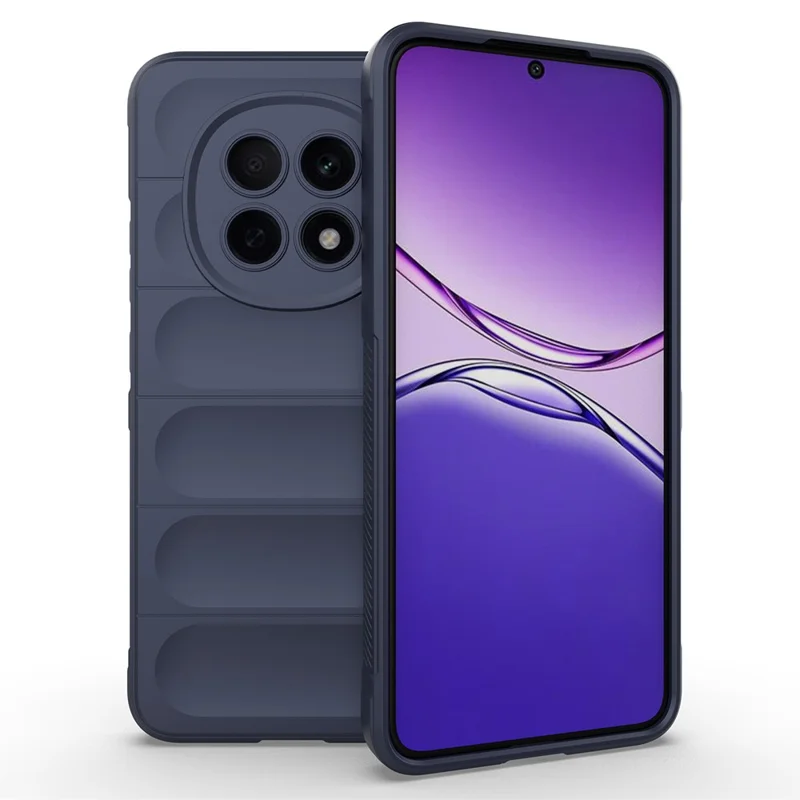 Oppo A5 Pro 5G - Husa Oppo A5 Pro 5G Wave Grip Anti-Shock, Navy Blue