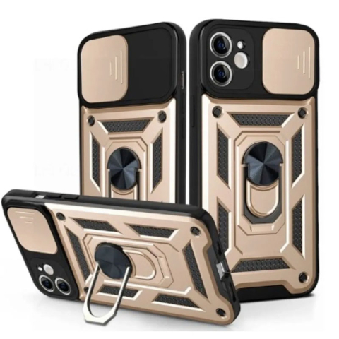 Oppo Reno 12 Pro 5G - Husa Oppo Reno 12 Pro 5G Armor CamSlide Ring Stand, Gold