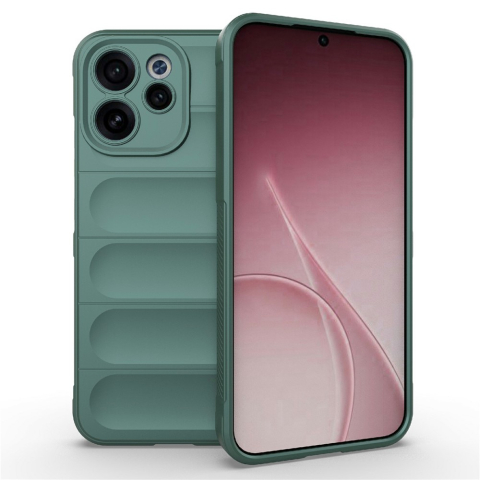 Huse Oppo - Husa Oppo Reno 15F 5G Wave Grip Anti-Shock, Deep Green