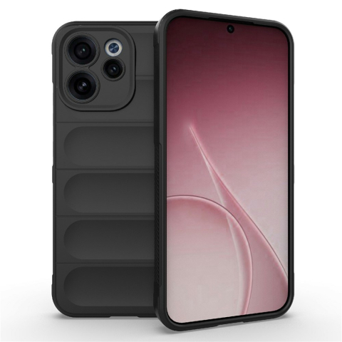 Huse Oppo - Husa Oppo Reno 15F 5G Wave Grip Anti-Shock, Night Black