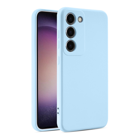 Galaxy A26 5G - Husa Samsung A26 Soft MicroFiber, Sky TPU Albastru