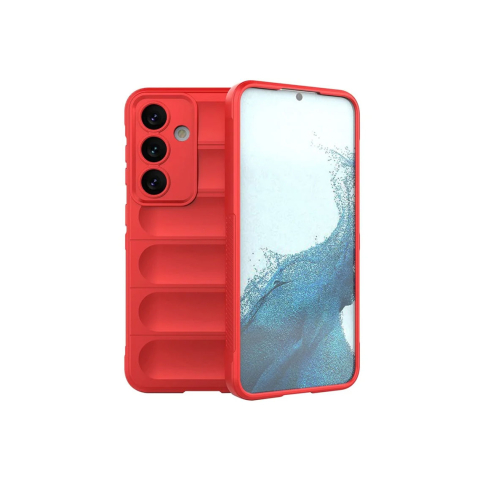 Galaxy A26 5G - Husa Samsung A26 Wave Microfiber, Grip Anti-Shock, TPU Gri