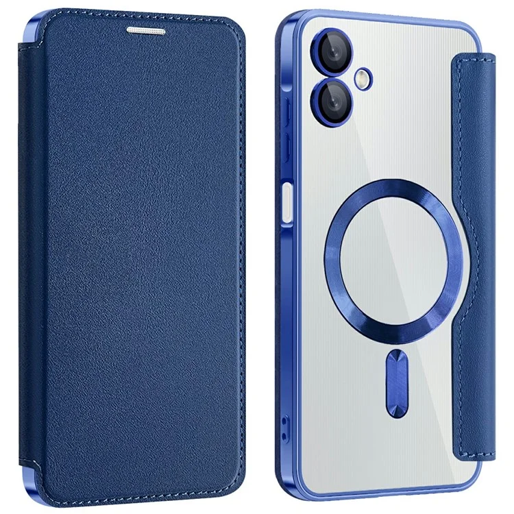 Galaxy A06 - Husa Samsung Galaxy A06 MagFlip RFID Protect Leather, Navy Blue