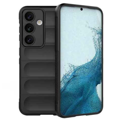 Galaxy A14 4G - Husa Samsung Galaxy A14 4G Wave Grip Microfiber ShockProof, Night Black