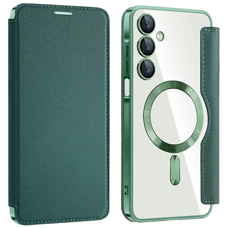 Galaxy A16 4G / 5G - Husa Samsung Galaxy A16 4G / 5G MagFlip RFID Protect Leather, Green