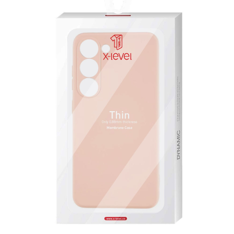 Galaxy A22 5G - Husa Samsung Galaxy A22 5G X-Level Thin Microfiber, Cream