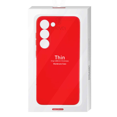 Galaxy A22 5G - Husa Samsung Galaxy A22 5G X-Level Thin Microfiber, Red