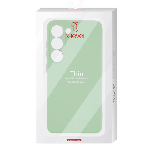 Galaxy A34 5G - Husa Samsung Galaxy A34 5G X-Level Thin Microfiber, Light Green
