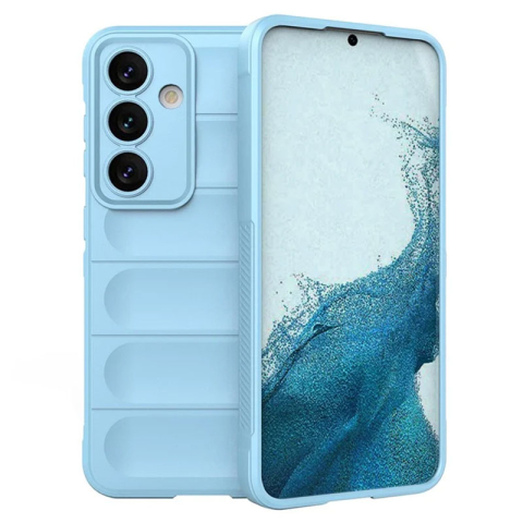 Galaxy A35 5G - Husa Samsung Galaxy A35 5G Wave Grip Microfiber ShockProof, Sky Blue